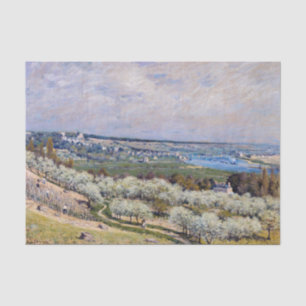 Papel De Seda Alfred Sisley - Terraza en Saint-Germain, primaver