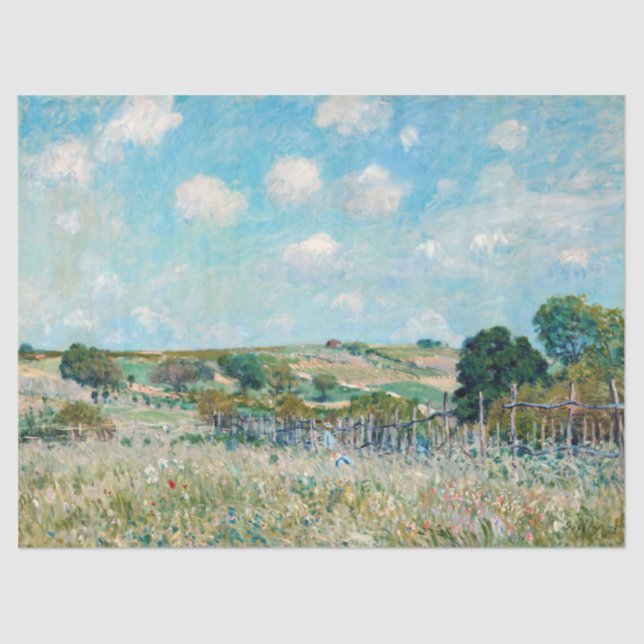 Papel De Seda Alfred Sisley - The Meadow (Anverso)