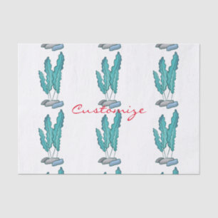 Papel De Seda Alga azul alga alga Thunder_Cove