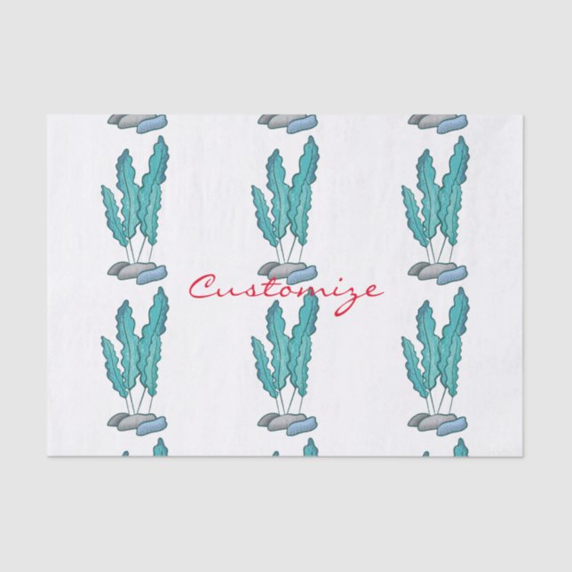 Papel De Seda Alga azul alga alga Thunder_Cove (Anverso)