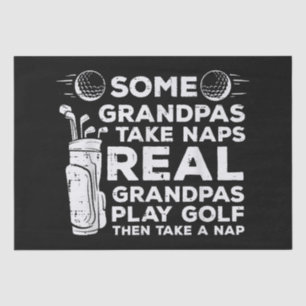 Papel De Seda Algunos abuelitos toman Naps Real Play Golf Funny