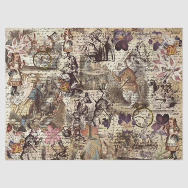 Papel De Seda Alice In Wonderland (Anverso)