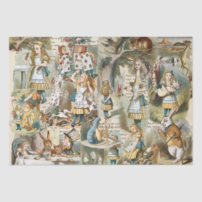 Papel De Seda Alice In Wonderland (Anverso)
