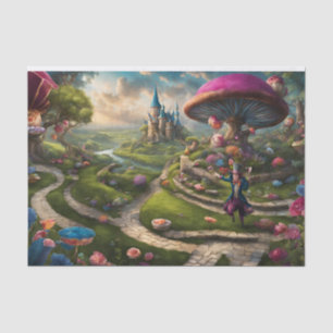 Papel De Seda Alice In Wonderland Decoupage Tissue Paper
