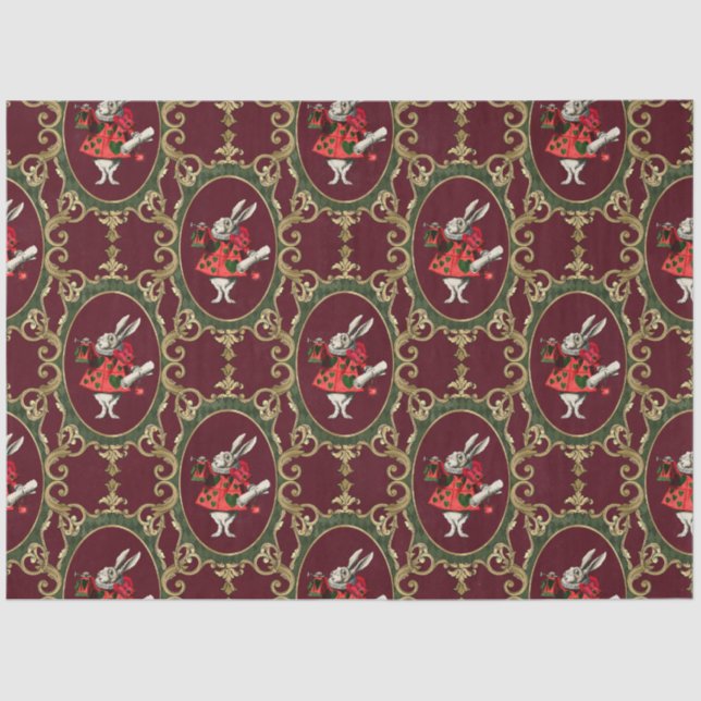 Papel De Seda Alice In Wonderland Navidades (Anverso)