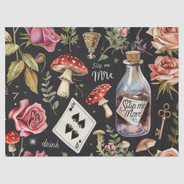 Papel De Seda Alice in Wonderland Pattern (Anverso)