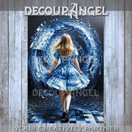 Papel De Seda Alice Through the Portal Decoupage