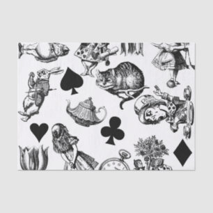 Papel De Seda Alice White Rabbit Wonderland Classic