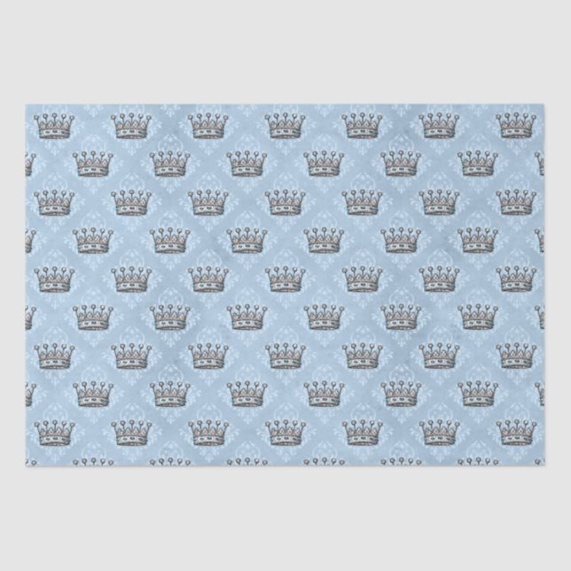 Papel De Seda Alicia Azul y Rosa Dusto En Baby Shower De Maravil (Anverso)