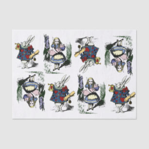 Papel De Seda Alicia clásica en el país de las maravillas y el