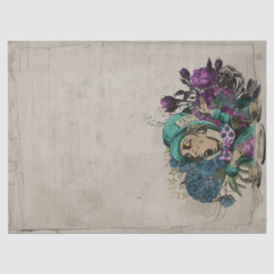 Papel De Seda Alicia con el odio hacia los turquesas y los hombr