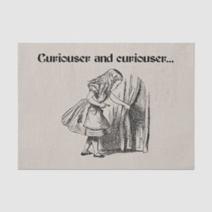 Papel De Seda Alicia Curiouser y Curiouser con llave