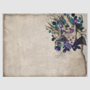 Papel De Seda Alicia de Conejo Blanco Morado Herald en el país d