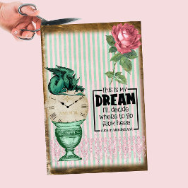 Papel De Seda Alicia de Vintage en la cita del Rosa Griffin de M