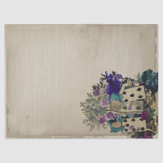 Papel De Seda Alicia en el país de las maravillas (Anverso)