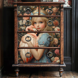 Papel De Seda Alicia en el país de las maravillas con flamenco