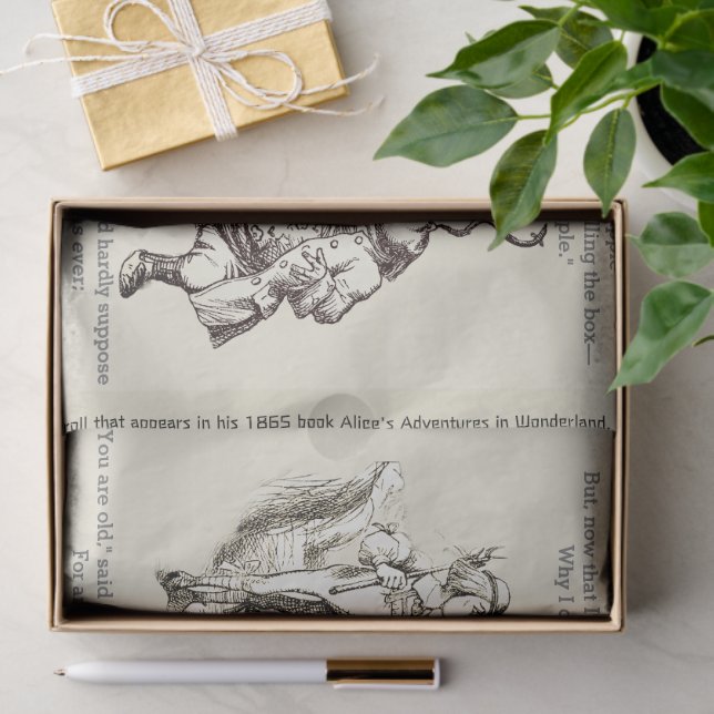 Papel De Seda Alicia en el País de las Maravillas, el padre del  (Regalo )