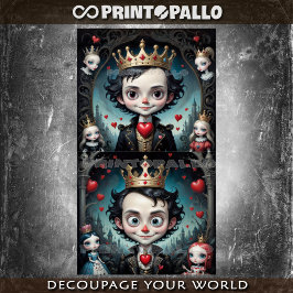 Papel De Seda Alicia en el País de las Maravillas: El Rey de los