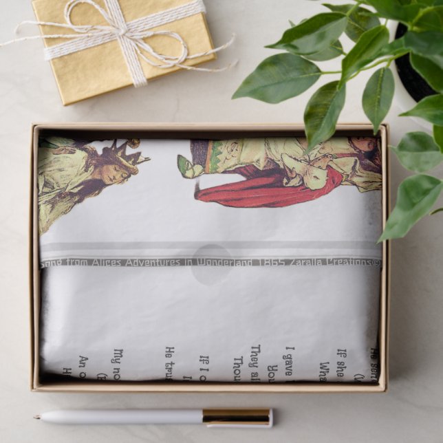 Papel De Seda Alicia en el país de las maravillas que se robó la (Regalo )