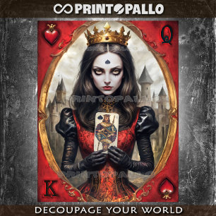 Papel De Seda Alicia en el país de las maravillas - Reina de los