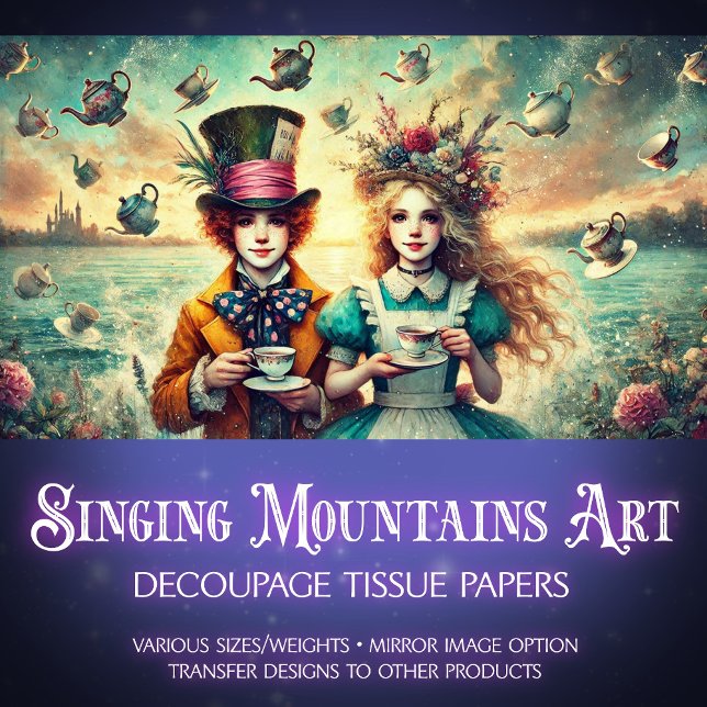 Papel De Seda Alicia, la Fiesta del té de fantasía y la tristeza (Subido por el creador)