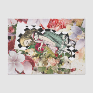 Papel De Seda Alicia vintage en el desenlace del país de las mar