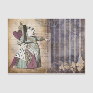 Papel De Seda Alicia vintage en el desenlace del país de las mar