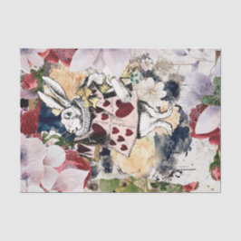 Papel De Seda Alicia vintage en el desenlace del país de las mar