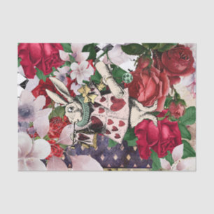 Papel De Seda Alicia vintage en el desenlace del país de las mar