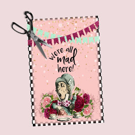 Papel De Seda Alicia vintage en el Fiesta de té de odio de Marav