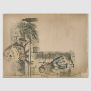 Papel De Seda Alicia vintage en el Humpty Dumpty