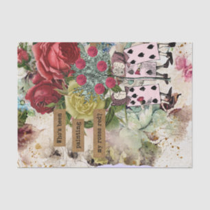 Papel De Seda Alicia vintage en el país de las maravillas 