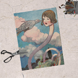 Papel De Seda Alicia vintage en el País de las Maravillas El gra