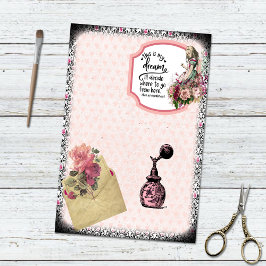 Papel De Seda Alicia vintage en el perfume floral de la tierra d
