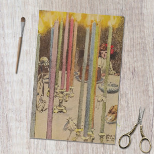 Papel De Seda Alicia vintage en velas Fiestas de té de Maravilla