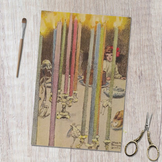 Papel De Seda Alicia vintage en velas Fiestas de té de Maravilla