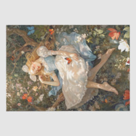 Papel De Seda Alicia vintage soñando con el país de las maravill