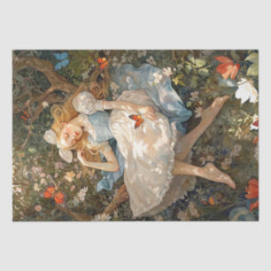 Papel De Seda Alicia vintage soñando con el país de las maravill