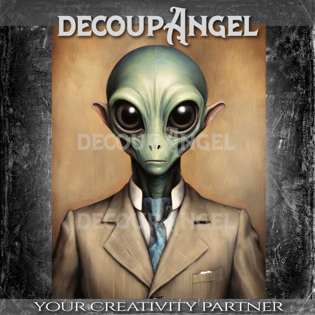 Papel De Seda Alienígena Elegante Decoupage (Subido por el creador)