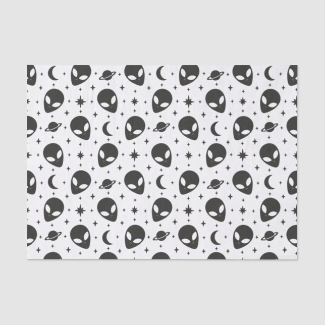 Papel De Seda Alienígenas y Estrellas (Anverso)