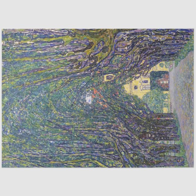 Papel De Seda Allee en Schloss Kammer, Gustav Klimt (Anverso)