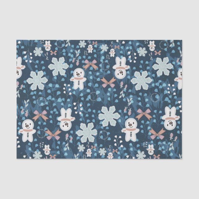 Papel De Seda Almohada de lanzamiento navideña caprichosa acoged (Anverso)