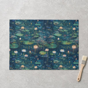 Papel De Seda Almohadillas de lirio y flores