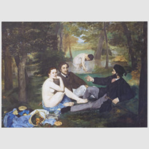 Papel De Seda Almuerzo en la hierba, Manet