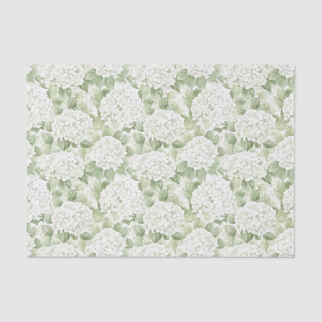Papel De Seda Aloha Beach Tropical Hydrangea Boda Floral (Anverso)