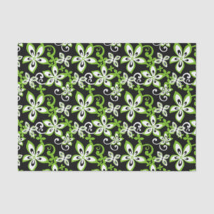 PAPEL DE SEDA ALOHA HAWAII (NEGRO/LIME)