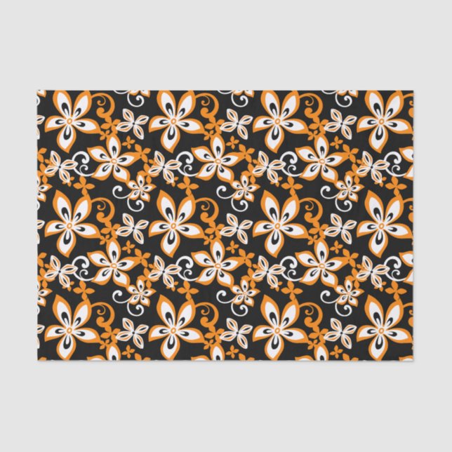 PAPEL DE SEDA ALOHA HAWAII (NEGRO/NARANJA) (Anverso)