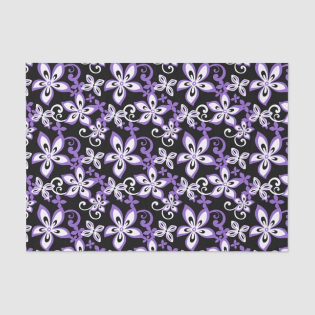 PAPEL DE SEDA ALOHA HAWAII (NEGRO/PURPLE) (Anverso)