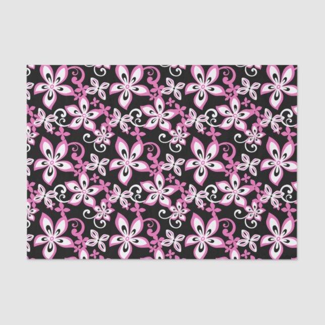 PAPEL DE SEDA ALOHA HAWAII (NEGRO/ROSA) (Anverso)
