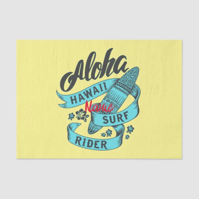 Papel De Seda Aloha Hawaii Surf Rider Thunder_Cove (Anverso)